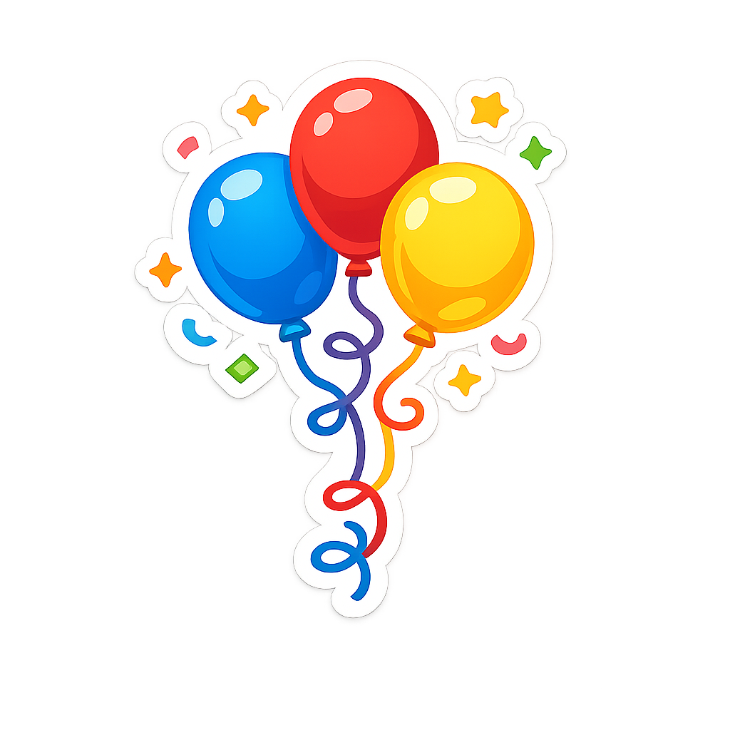 Balloons sticker