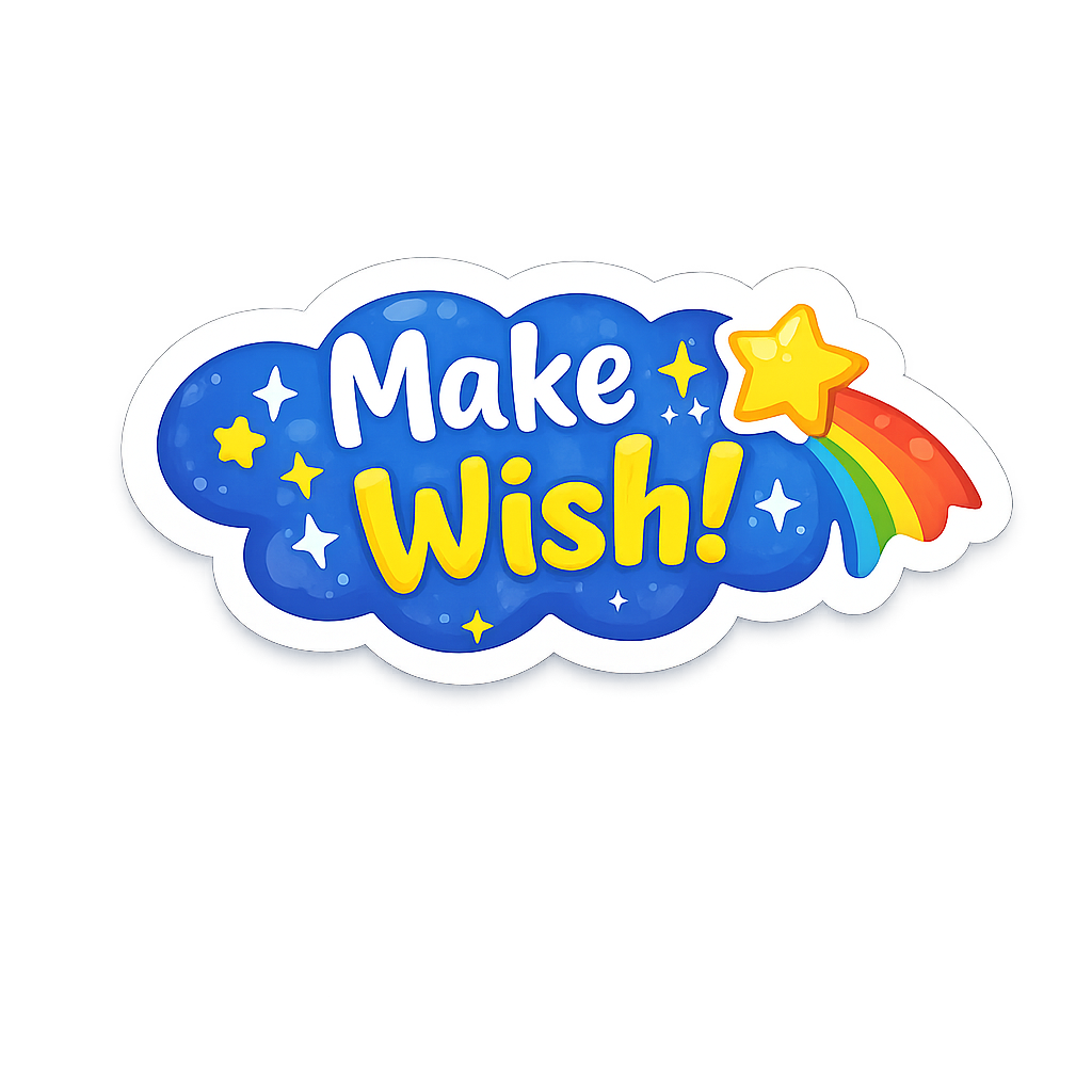 Make a wish sticker
