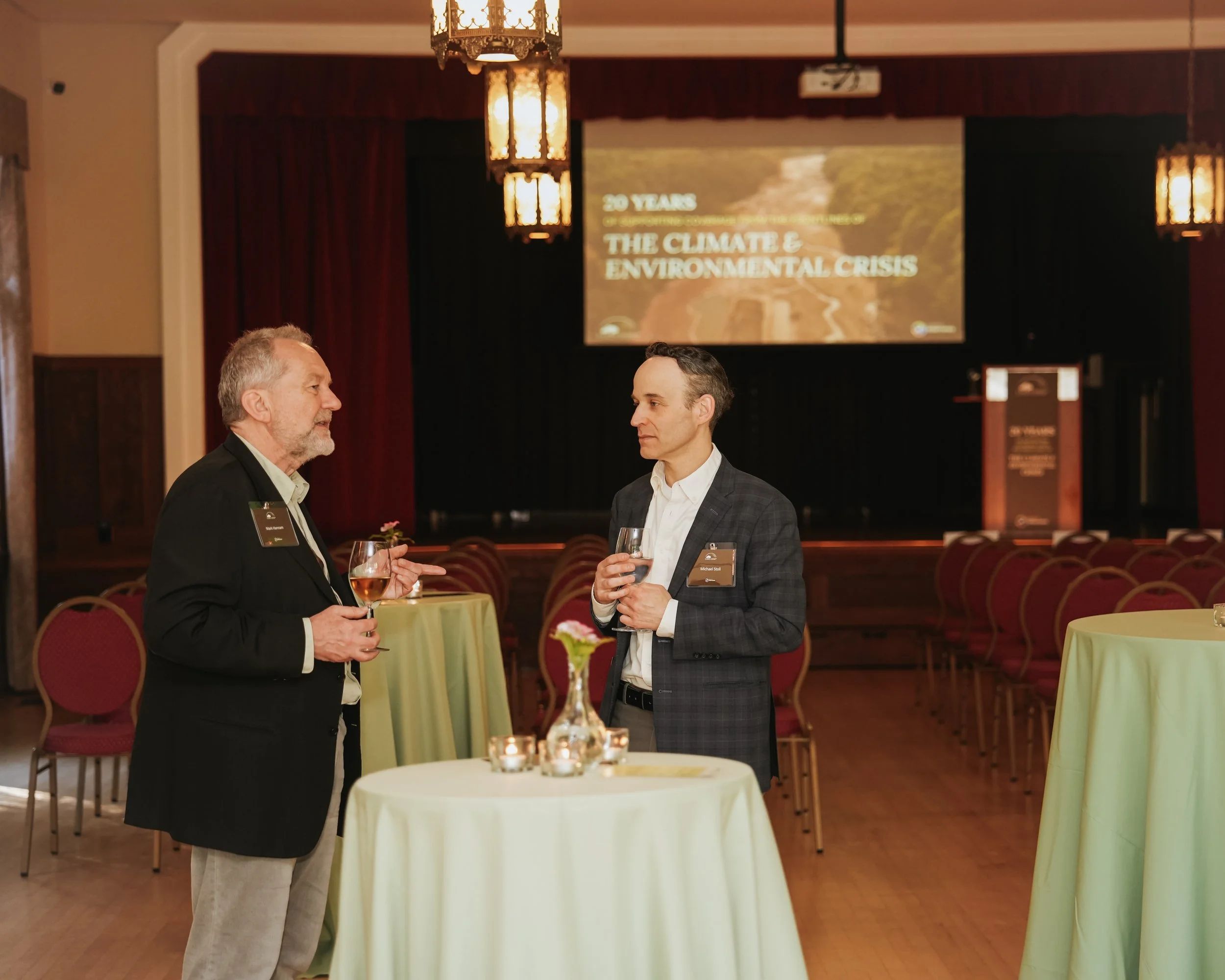 Corporate event speaker on stage in Silicon Valley, California