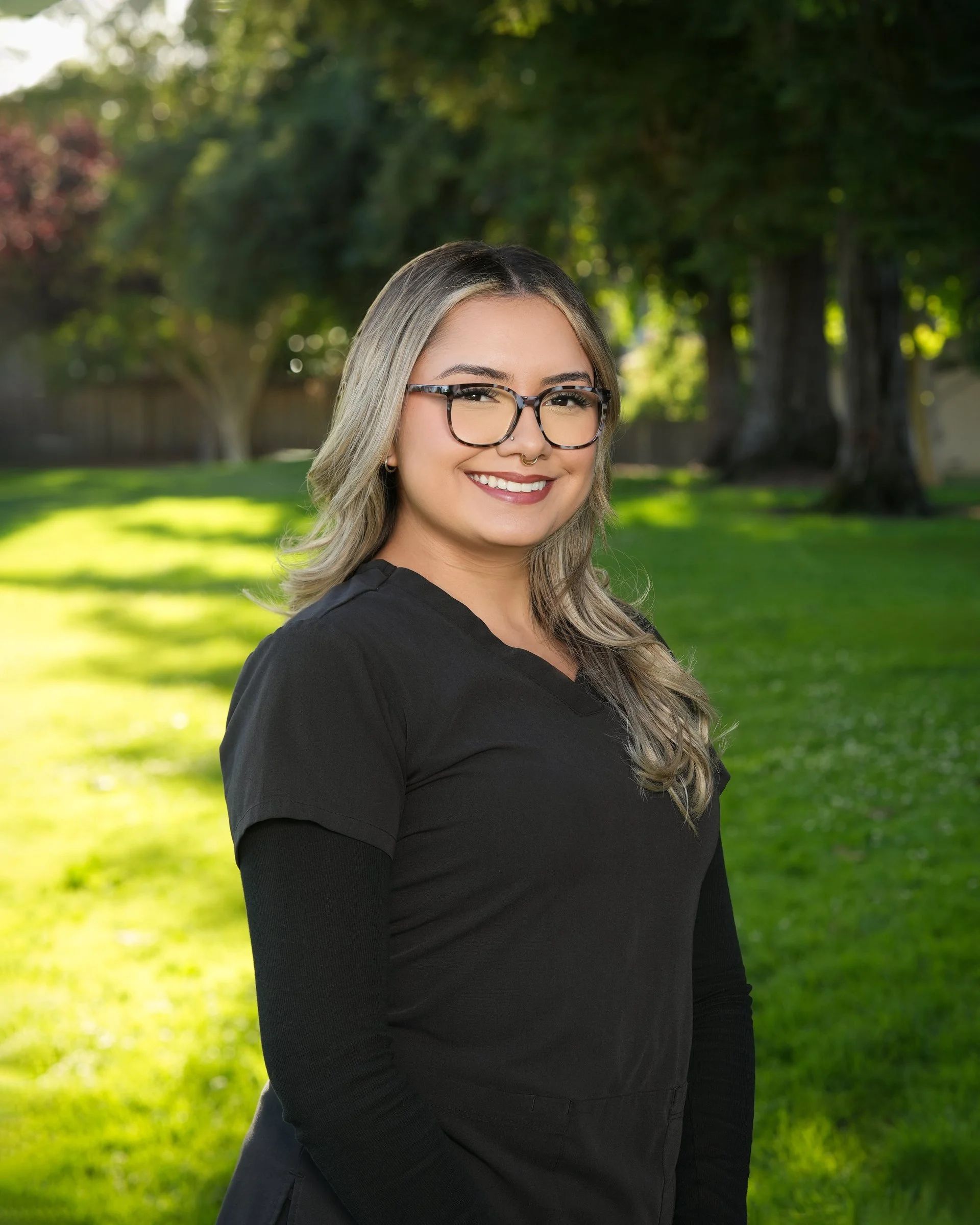 Corporate portraits near the Rose Garden in San Jose, California.