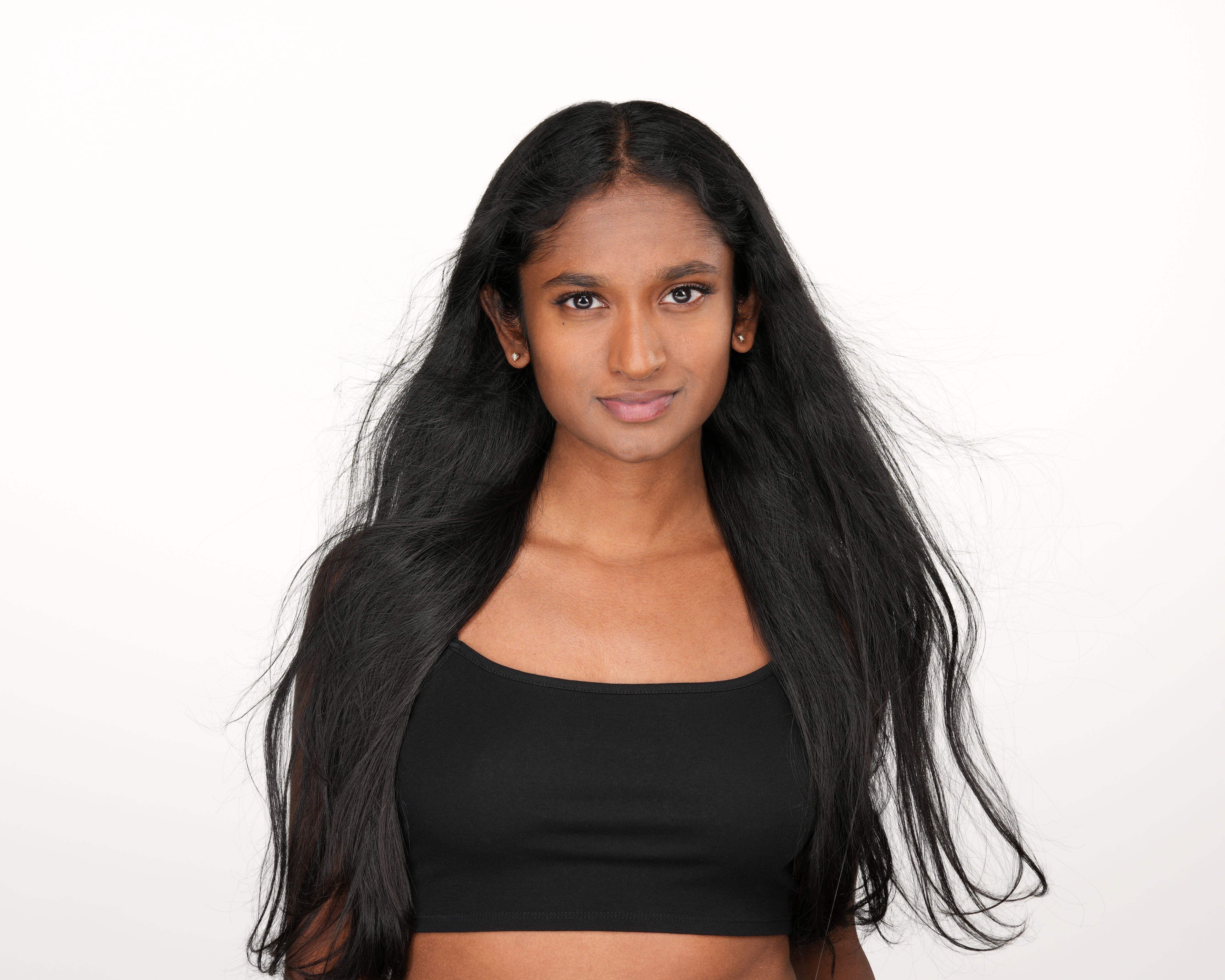 Clean beauty modeling closeup in Cupertino, California
