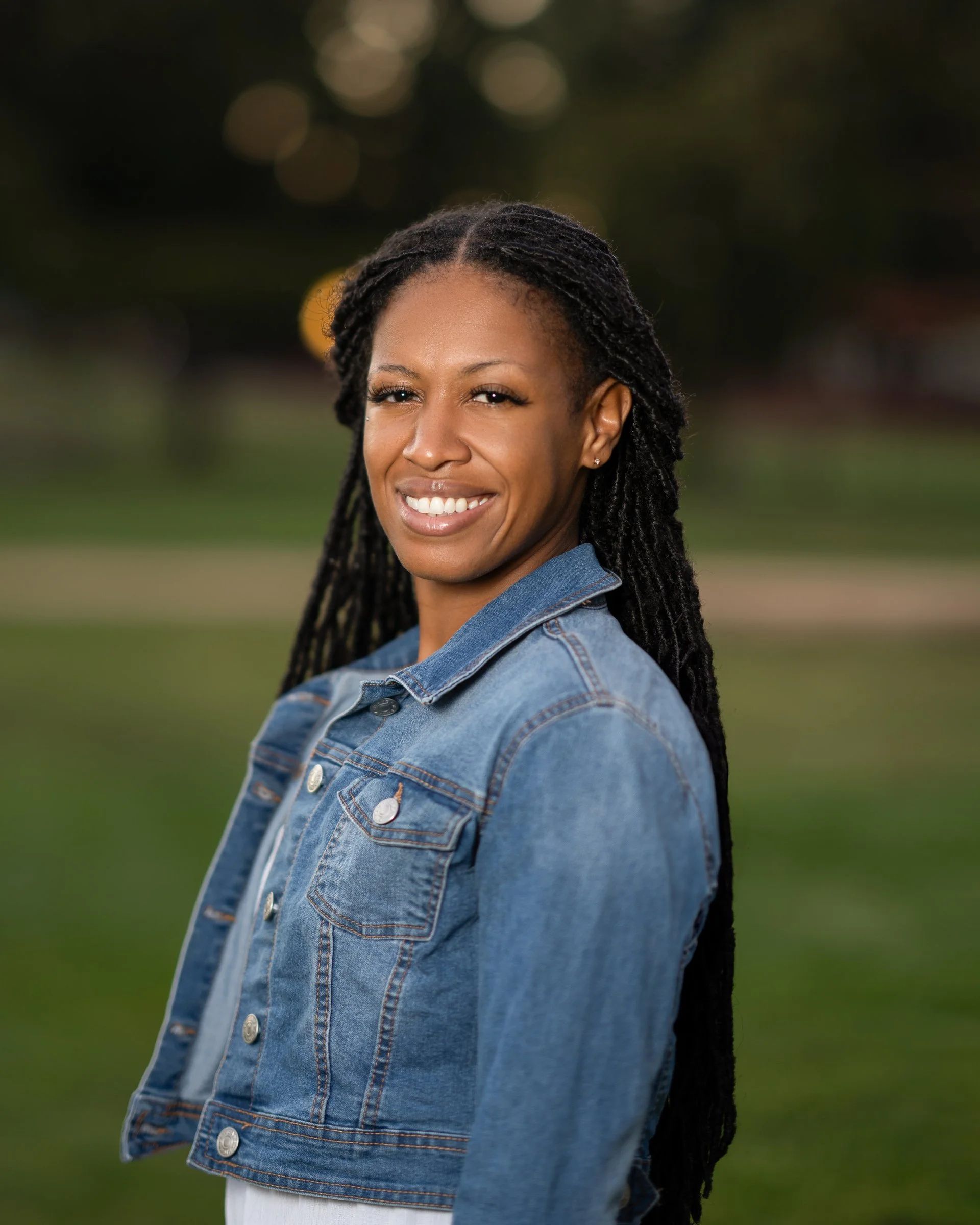 Outdoor headshot on Castro Street in Mountain View, California by Pacifica Studio.