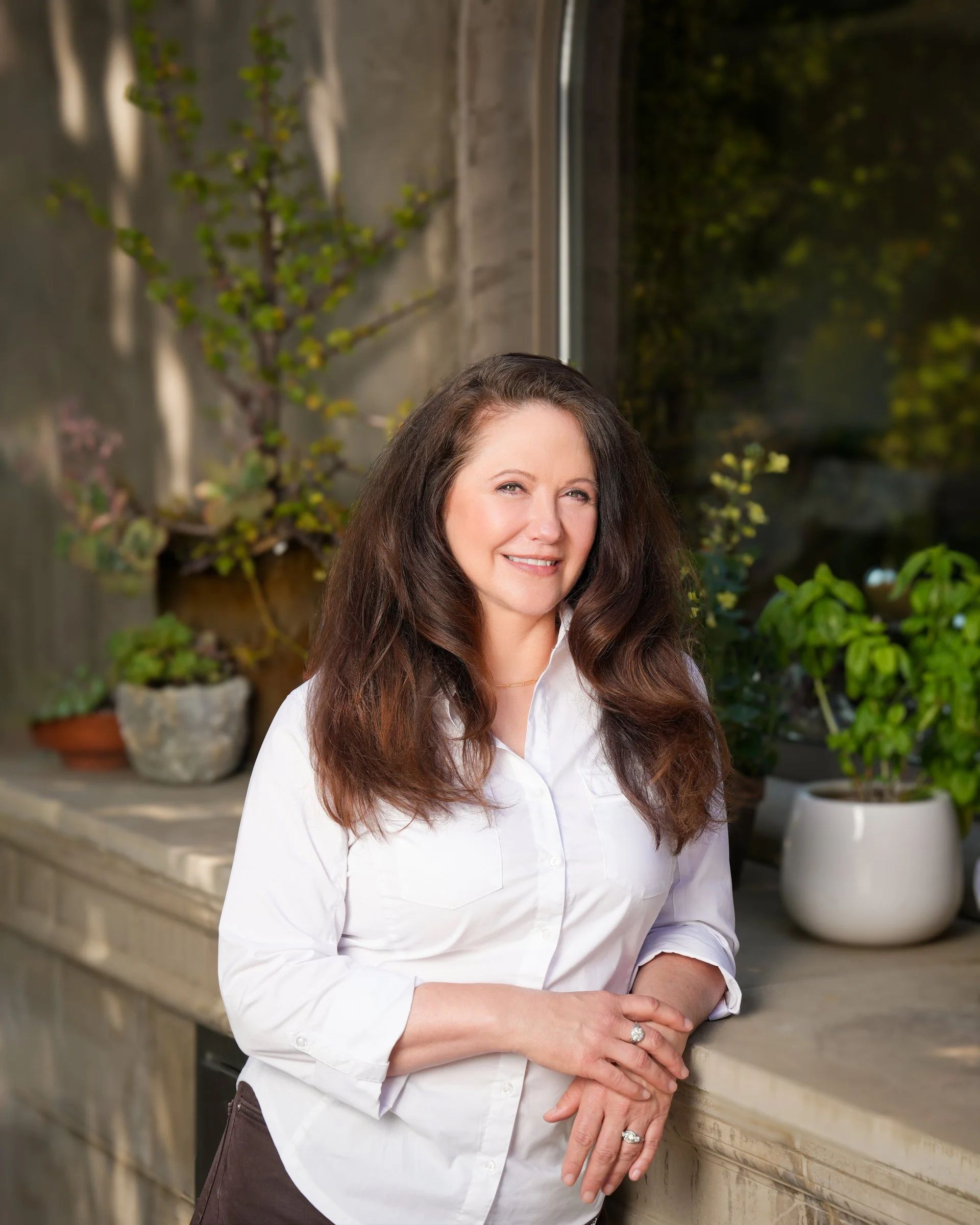 Outdoor headshot at Las Palmas Park in Sunnyvale, California by Pacifica Studio.