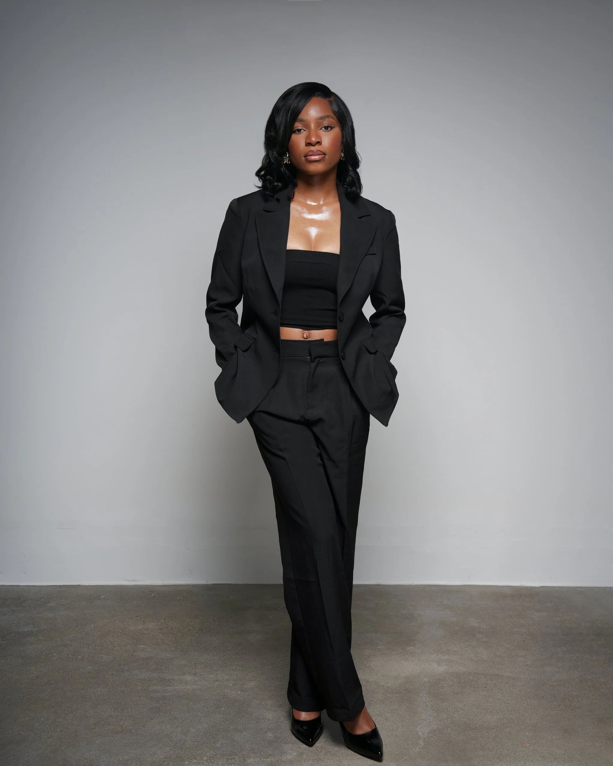 Studio portrait with Civic Center inspiration in Sunnyvale, California by Pacifica Studio.