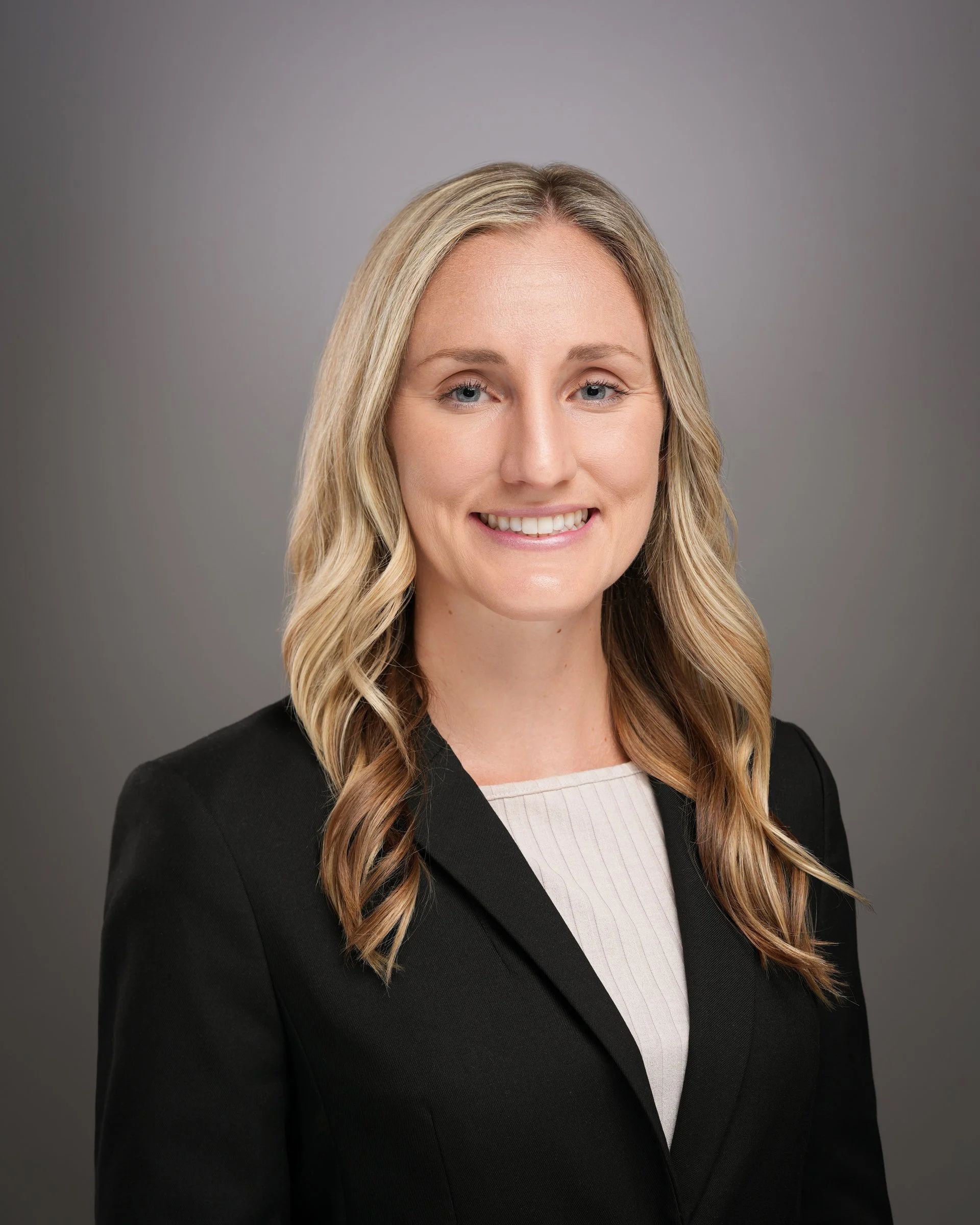 Professional women’s headshot at Leo Ryan Park in Foster City, California.