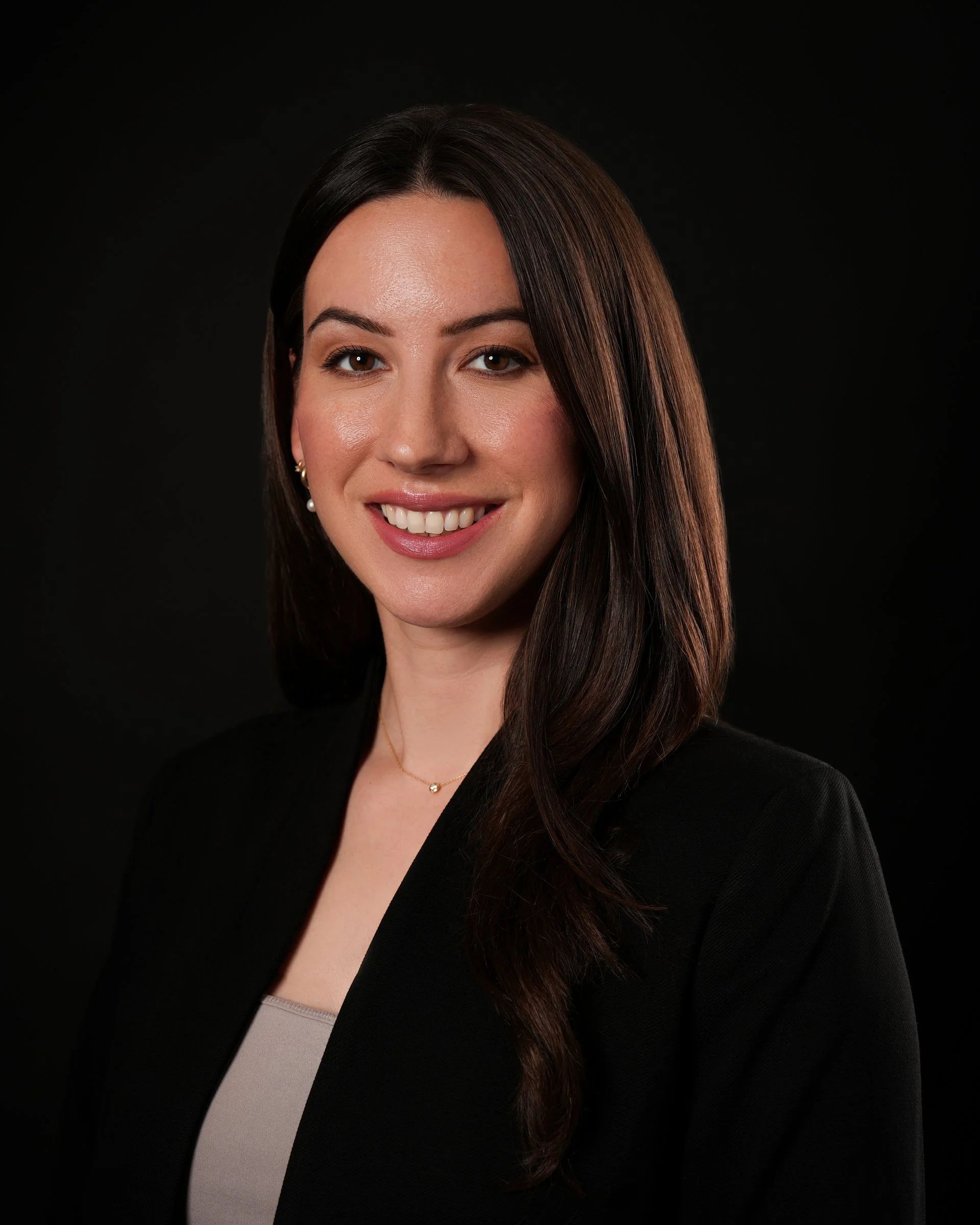 Professional women’s headshot on B Street in Hayward, California.