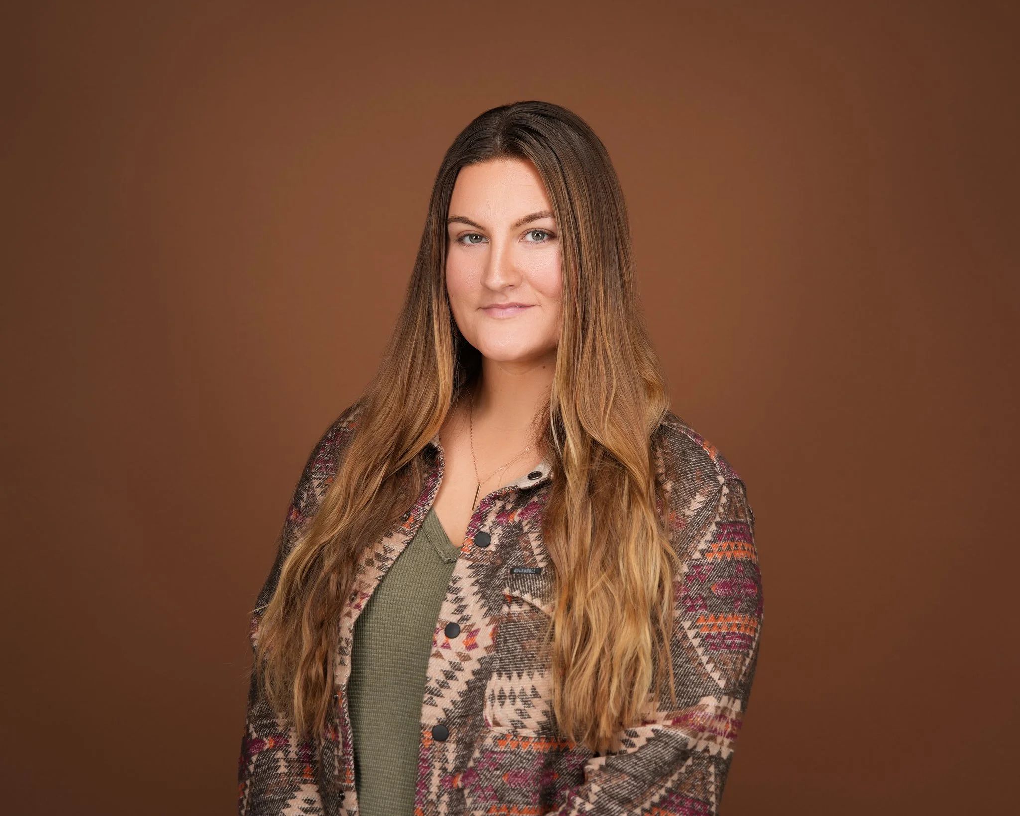 Professional women’s headshot on State Street in Los Altos, California.