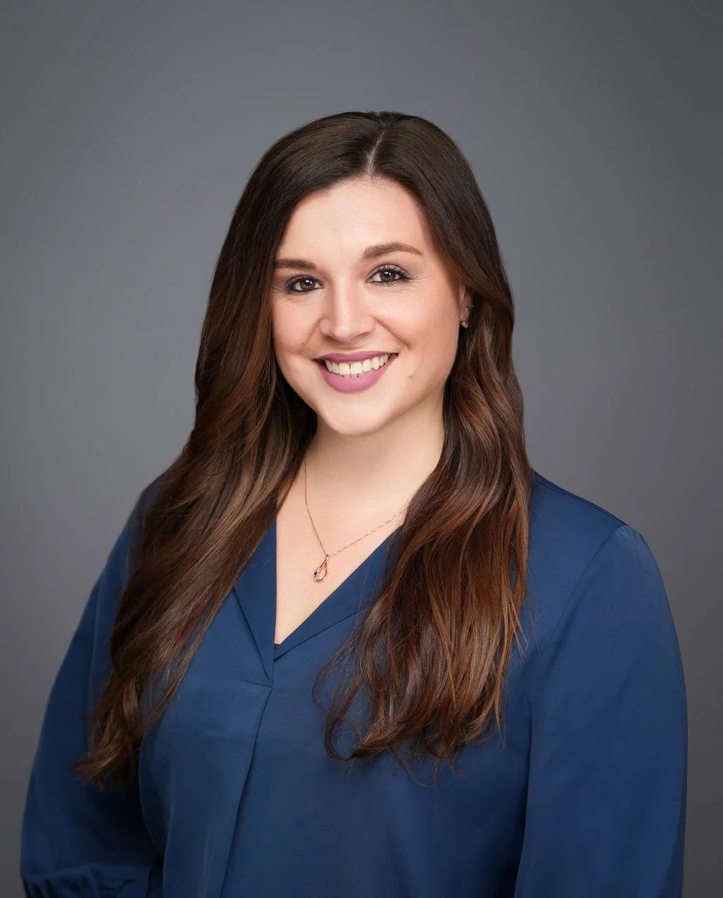 Professional women’s headshot on Big Basin Way in Saratoga, California.
